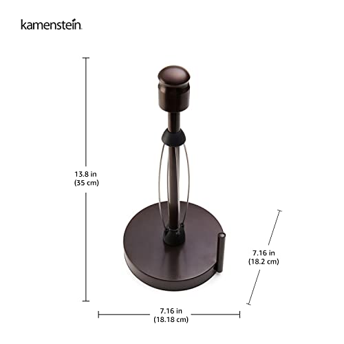 Image of Kamenstein 5114965 Perfect Tear Paper Towel Holder, 13-Inch, Dark Brown