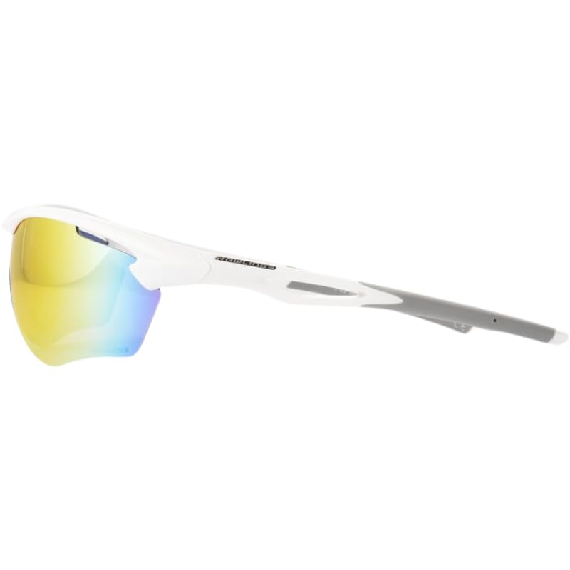 Lunettes de soleil de sport Rawlings 2102 pour baseball adulte blanc et rouge