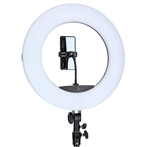 Rollei Lumen LED-Ringlicht I 90W RGB LED Ring-Leuchte für Make-Up, Selfie & Foto-Studio I App-Steuerung, 3200K-9999K… – Bild 4