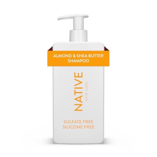 Native Champú para mujeres y hombres, sin siliconas ni sulfatos, aroma de manteca de karité de almendra, champú fortalecedor para el cabello para cabello más fuerte y menos encrespamiento, 487 ml
