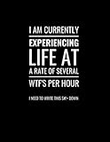 creative sb x-fi titanium  Black Notebook with Funny Saying  College Ruled  8.5 x 11 Inches  120 Pages: I am Currently Experiencing Life at Several WTF\'s Per Hour...
