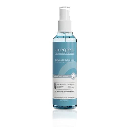 Mineaderm Gesichtswasser für empfindliche Haut – Porenverfeinerndes Tonic mit Aloe Vera, Aminosäuren & Panthenol – Feuchtigkeitsspendend & hautberuhigend – 200 ml