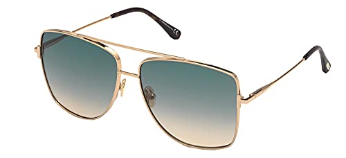 Tom Ford REGGIE FT 0838 Shiny Rose Gold/Blue Shaded 61/14/140 women Sunglasses