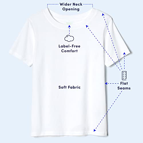 French Toast Boys Adaptive Short Sleeve Super-Soft Crewneck Tee Shirt with Flat Seams3