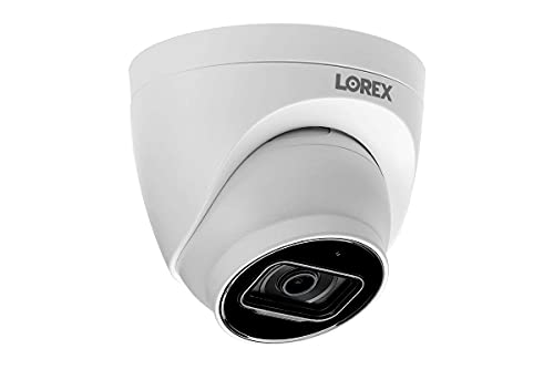 Lorex E841Cd-E Indoor/Outdoor Add-On Poe 4K Ultra Hd Security Ip Dome Camera, 2.8Mm, 130Ft Night Vision, Color Night Vision, Audio, White, Camera Only (M.refurbished) #TOP1