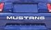 1999-04 FORD MUSTANG REAR BUMPER VINYL INSERTS Decals Letters - 38 Colors to choose from (Color :: Black)