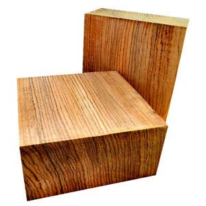 Nice KILN Dried Zebrawood Bowl Blank Lathe Turning Wood Lumber 6" x 6" x 2"