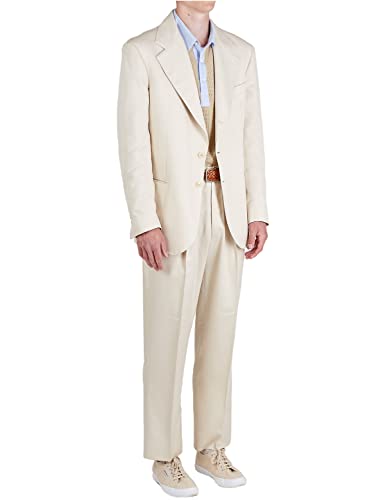 Costume Homme Mariage et Dîner d'Affaires Ensemble Veste Pantalon Chic à Col Encoche