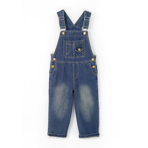 Miipat Salopette en Denim Petite Fille Salopette en Jean Garçonnet Fille Garçonnet Salopettes et combinaisons en Jean pour Enfants 100 4-5 Ans