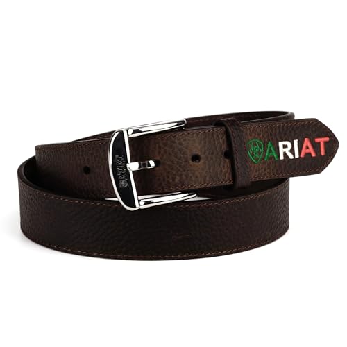 ARIAT Western Belt Mens Mexican Flag Logo Embossed A103892822
