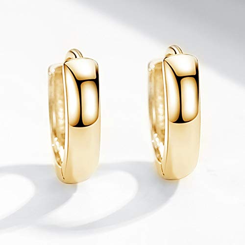 Boucles d'oreilles créoles plaquées or 18 carats pour femmes élégantes