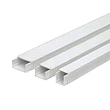 canaleta 20x12 2 metros Medida: 10x15 mm. Canaleta Adhesiva Con Tapa 10x15 mm. x 2 m.