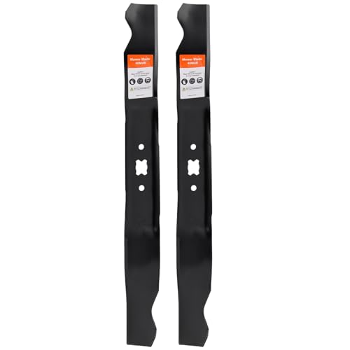Hipa 2-Pack 942-0741A Mulching Blades Set for Tyoy Bilt TB110 TB230 TB240 TB130 21 inch Walk Behind Push Mower Lawn Mower Models Replace 942-0741 742-0741A Blade