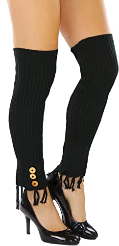 Image of ToBeInStyle Women's Long Over The Knee Leg Warmers Bright Thigh High