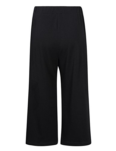 GlorySunshine Women's Elastic Waist Solid Palazzo Casual Wide Leg Pants with Pockets3