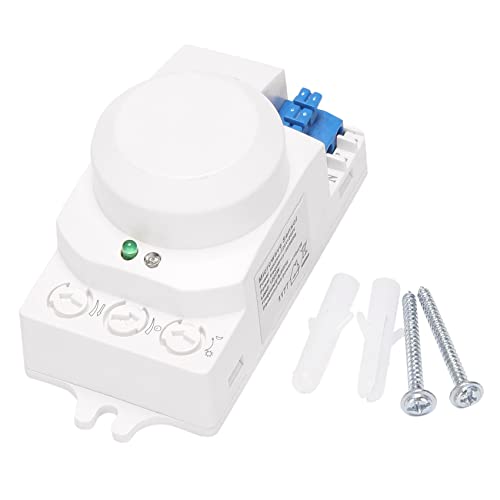 Roundsky 5,8 GHz HF System LED Micro-ondes 360 degrés mouvement interrupteur de mouvement sergé détecteur de mouvement