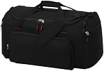 45L Sac à bandoulière sport - 20 inch Weekender Duffel Sac pour le voyage, entraînement, fitness, entraînement (noir)