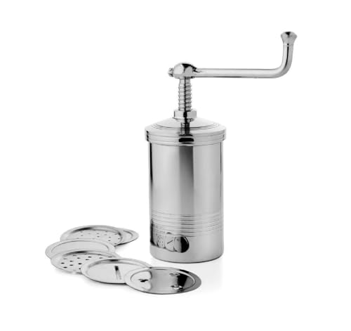 Tekzie Stainless Steel Sev Sancha Maker Machine | 6 Interchangeable Jali for Noodles, Murukku, Chakli, Cookies & Indian Snacks