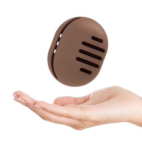 Fauxomor Makeup Sponge Holder, Double-Side 5-line Vented, Flexible, Coffee