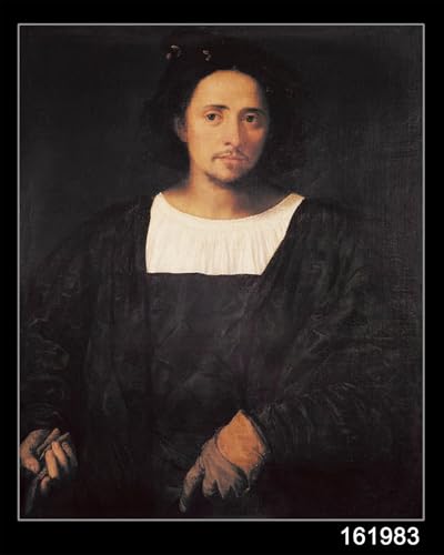 Peintures L'homme au gant de Tiziano pour salon moderne et élégant