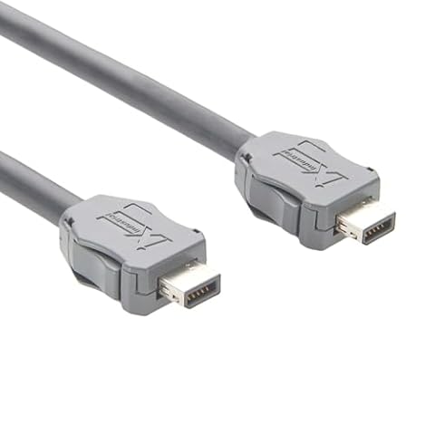 Plinkwirekb IX Przemysłowy kabel Ethernet Cat6A IX40G-A-10S-CV(7.0) IX klucz A do klucza IX A, 10 Gb/s, podwójnie ekranowany kabel SFTP do kamery przemysłowej, przemysłowych przełączników (2 m)