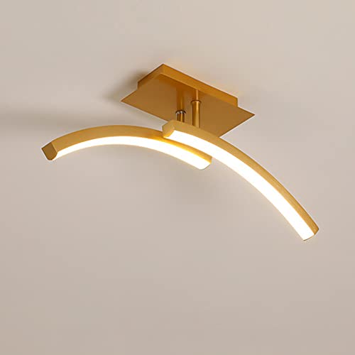 Plafonnier LED or pour chambre et salon créez votre ambiance lumineuse rotative