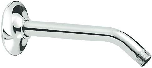 Signature Hardware 449726 8" Standard Wall Mounted Shower Arm and Flange - Brushed Nickel