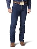 Wrangler Men's Premium Performance Advanced Comfort Cowboy Cut Reg Jean, Mid Stone, 34W x 32L