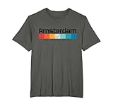 Amsterdam Holanda Bandera Holanda Recuerdo Holanda Retro Camiseta