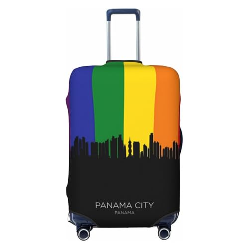 Panama City Skyline Luggage Cover For Travel Suitcase Protector Fits 18-32 Inch Case Large
