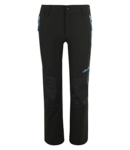 Preisvergleich Produktbild Trollkids Softshell Hose Lysefjord, Schwarz / Mittelblau, Größe 146