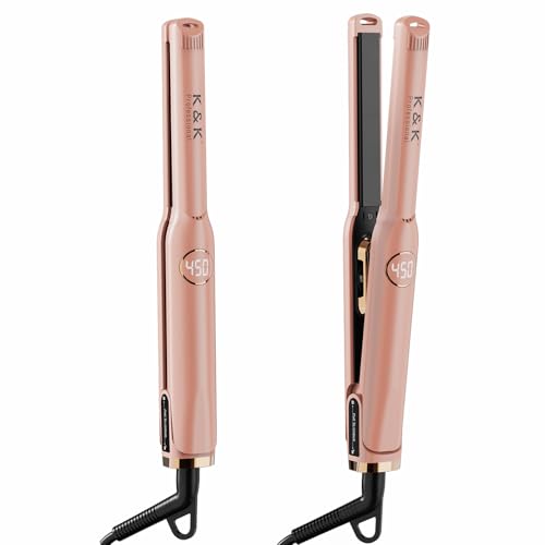 Mini plancha de cabello 0.5 pulg con pantalla LED miniatura 1