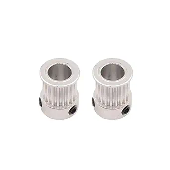 3DINNOVATIONS GT2 Pulley 20 Teeth 8mm bore 10mm Width 20T Timing Belt Pulley Wheel Aluminum for 3D Printer (Pack of 2Pcs)