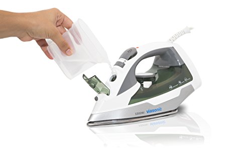 Elite 1500W Steam Iron - Anti-Drip & Self-Cleaning, Anti-Calcium, Vertical Steam - Stainless Steel Soleplate - XL 300ML Tank - Steam, Spray, Dry - ETL Listed by Unity