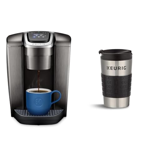 Keurig K-Elite Single-Serve K-Cup Pod Coffee Maker, Brushed Slate, 12 oz. Brew Size & Travel Mug Fits K-Cup Pod Coffee Maker, 1 Count (Pack of 1), Stainless Steel Keurig K-Elite Single-Serve K-Cup Pod Coffee Maker, Brushed Slate, 12 oz. Brew Size & Travel Mug Fits K-Cup Pod Coffee Maker, 1 Count (Pack of 1), Stainless Steel