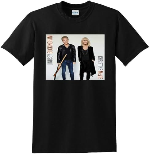 Photo de WXIANGW xiaoming Lindsey Buckingham Christine Mcvie T Shirt Album Cover Manches Courtes(Large)