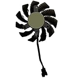 Connectors P104 Replacement 75MM 4Pin Video Graphics Card Cooler Fan for Gigabyte HD 6850 7970 460 GTX560Ti R270X AMD R7 260x - (CN, Color: Three Cooling Fans)