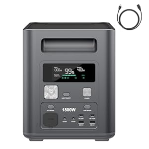 AFERIY 1800W/1024Wh Tragbare Powerstation, 1Std Schnellladung Solargenerator & LiFePO4, mit APP, <10ms USV, 9 Ausgänge, Reine Sinuswelle 230V, BMS, für Outdoors Camping/RVNotfall/Garten【2026 Neu】