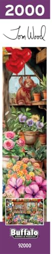 Image of Buffalo Games Jigsaw Puzzles for Adults 2000 Pieces - Tom Wood - The Flower Shop - Hard Adult Puzzle with Reference Poster, Fun, Unique & Challenging for All Abilities, Large 38.5 x 26.5
