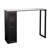 Construcción estable: fuerte y bien construida, esta mesa de altura de bar es una pieza central especialmente sorprendente en las áreas de comedor.