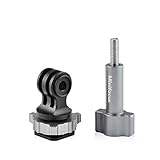 MINIFOCUS Hot Shoe Mount Adapter Aluminum Alloy CNC Tripod Screw Compatible for Action Camera GoPro Max GoPro Hero 9 Go Pro Hero 8, 7, 6, 5, 4, and Osmo Action Camera