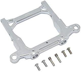 Axial 1/10 SCX10 III JT Gladiator (AXI03006) Upgrade Parts Aluminum Rear Bumper Mount - 1Pc Set Silver