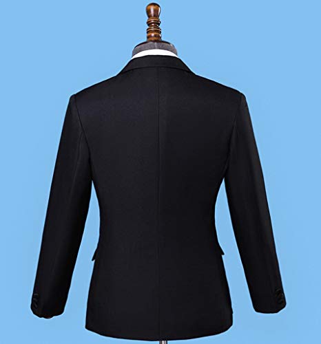 Men's Slim Fit Black One Button Prom Suit 2 PC Shawl Lapel Performance Suits Men Suits3