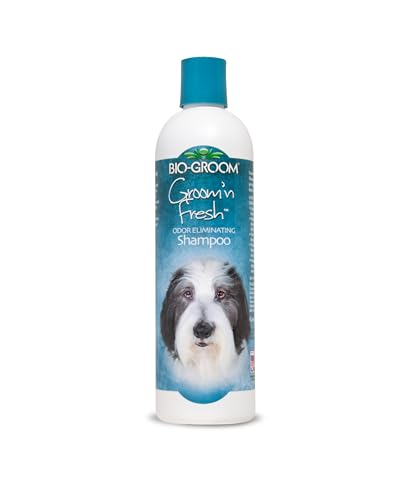 Bio-Groom Groom'n Fresh Dog Shampoo - Odor Eliminating, Dog Bathing Supplies, Puppy Wash, Cat Grooming Supplies, Cruelty-Free, Product Made in USA - 12 fl oz 1-Pack