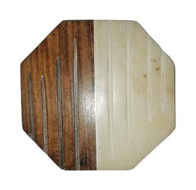 ANKIT Enterprises Wooden Coaster for Office and Dining Table (Pack of 4)