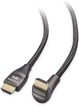 Cable Matters 48Gbps Ultra HD 8K Right Angle HDMI Cable (90 Degree HDMI Cable) - 6.6 ft