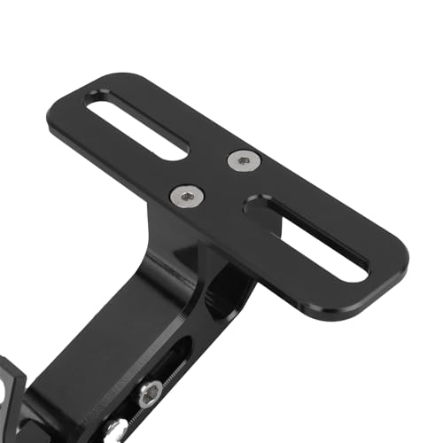 Support de plaque immatriculation moto réglable noir pour éviter la casse sur ATV - 6