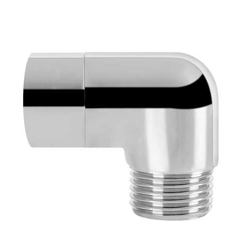 NearMoon Chrome Finish 90 Degree Shower Elbow Adapter
