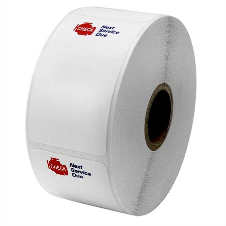 Car Check Printer Service Reminder Stickers, Check Engine Image, 500 Count