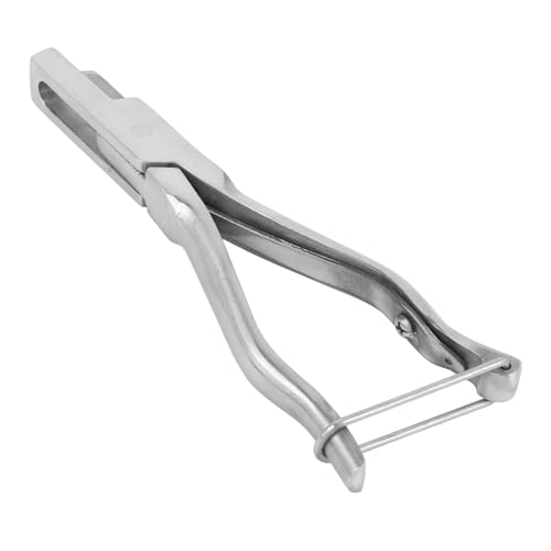 Alicate de Etiqueta de Orelha de Aço Inoxidável Notcher de Orelha Ferramenta de Identificação de Ani